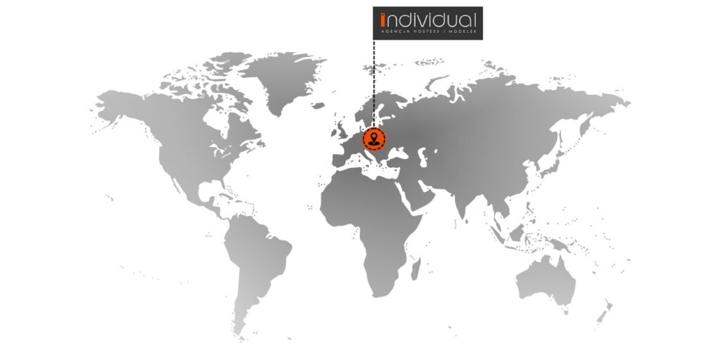 Mapa działalności Agencji hostess Individual